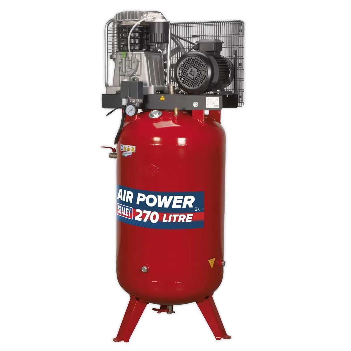 Sealey SACV52775B 270L Vertical Belt Drive Air Compressor 415V/32A
