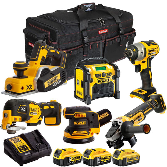 Dewalt 18V 6 Piece Combo Kit with 3 x Batteries & Charger T4TKIT-2913
