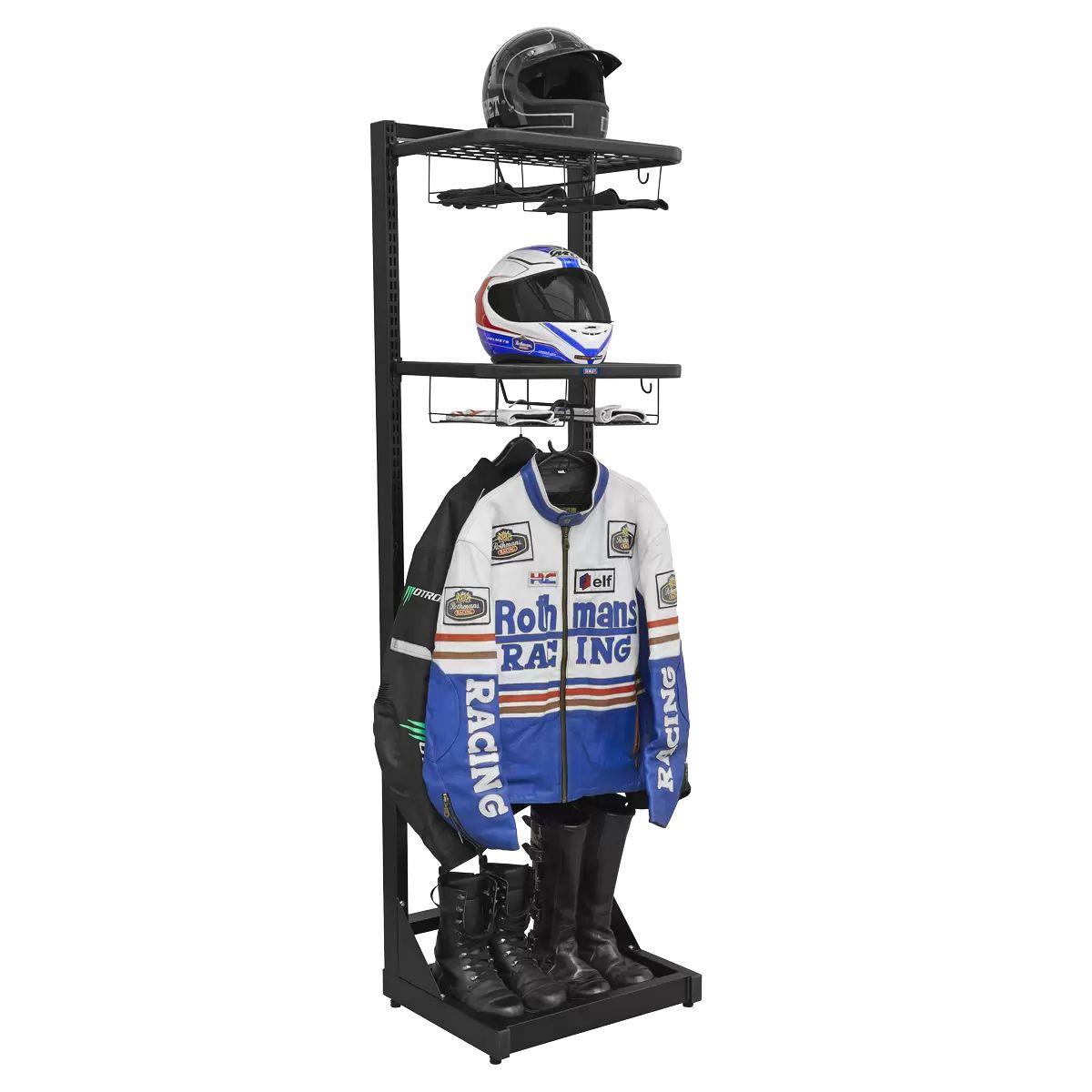Sealey MS081FS Freestanding Motorcycle Helmet & Gear Storage