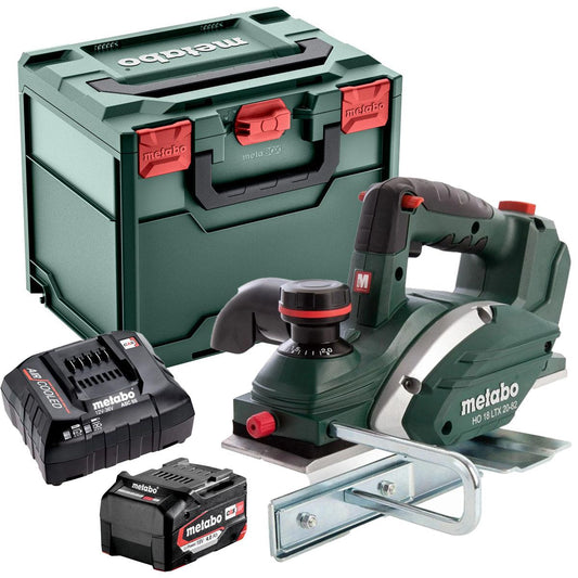 Metabo HO 18 LTX 20-82 18V Cordless Planer with 1 x 4.0Ah Battery Charger & Metabox