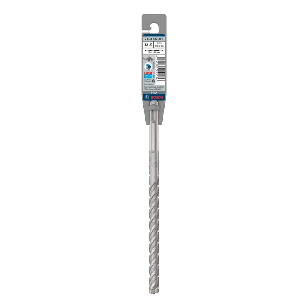 Bosch PRO SDS Plus-5X 12mm x 150mm x 210mm Hammer Drill Bit 2608833808