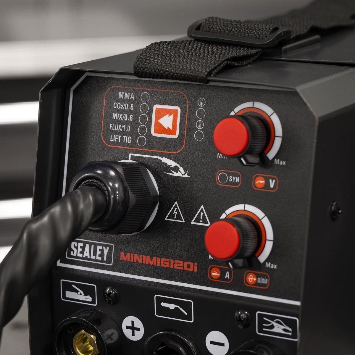 Sealey MINIMIG120i MIG/TIG & MMA ARC/STICK Inverter Welder 120A/230V
