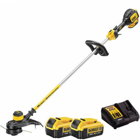 Dewalt DCM561PBS 18V XR Brushless String Trimmer with 2 x 4.0Ah Battery & Charger