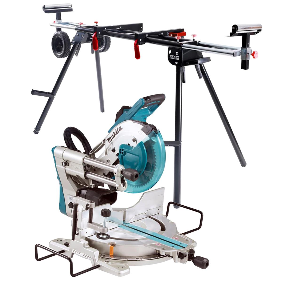 Makita LS1019/2 Slide Compound Mitre Saw 240V with Universal Folding Stand