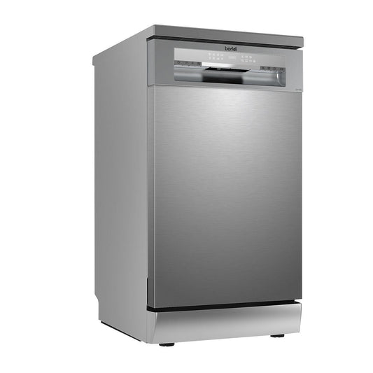 Sealey DH166 Baridi Slimline Freestanding Dishwasher 45cm Wide 10 Place Settings Silver