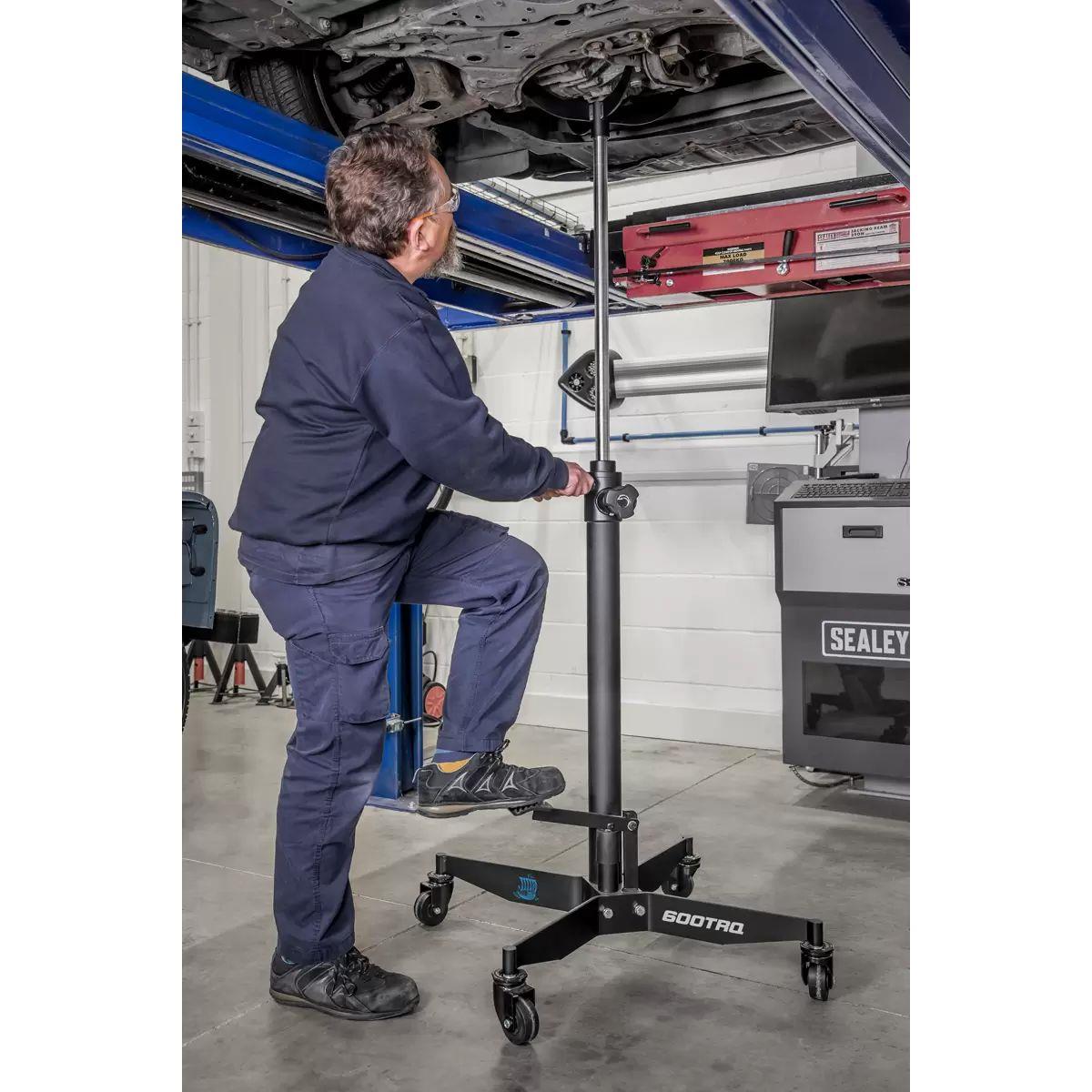 Sealey 600TRQ Transmission Jack 0.6tonne Vertical Rocket Lift