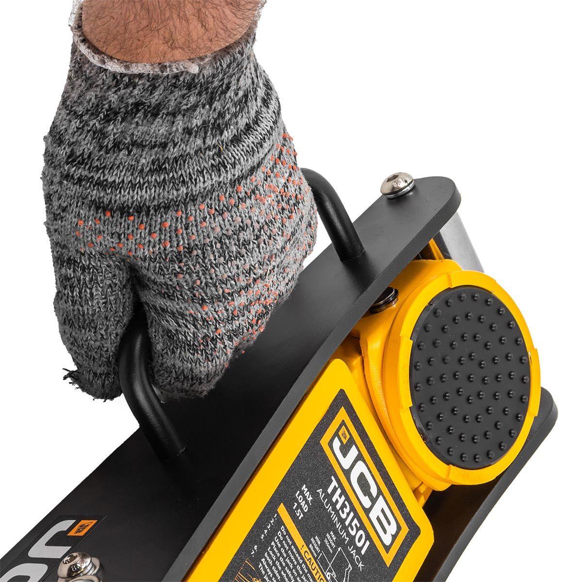 JCB-TH31501 1.5 Tonne Low-Profile Double-Pump Aluminium Racing Jack