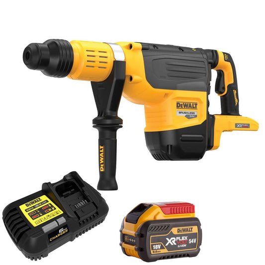 Dewalt DCH775N-XJ 54V XR FlexVolt Brushless SDS-Max Rotary Hammer With 1 x 9.0/3.0Ah Battery & Charger