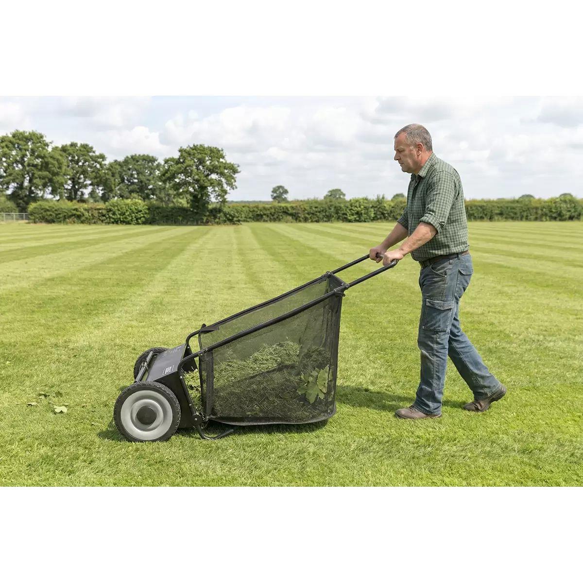 Sealey SLS26 Walk Behind Garden Sweeper 200L Capacity & Brush Size 26 Inch