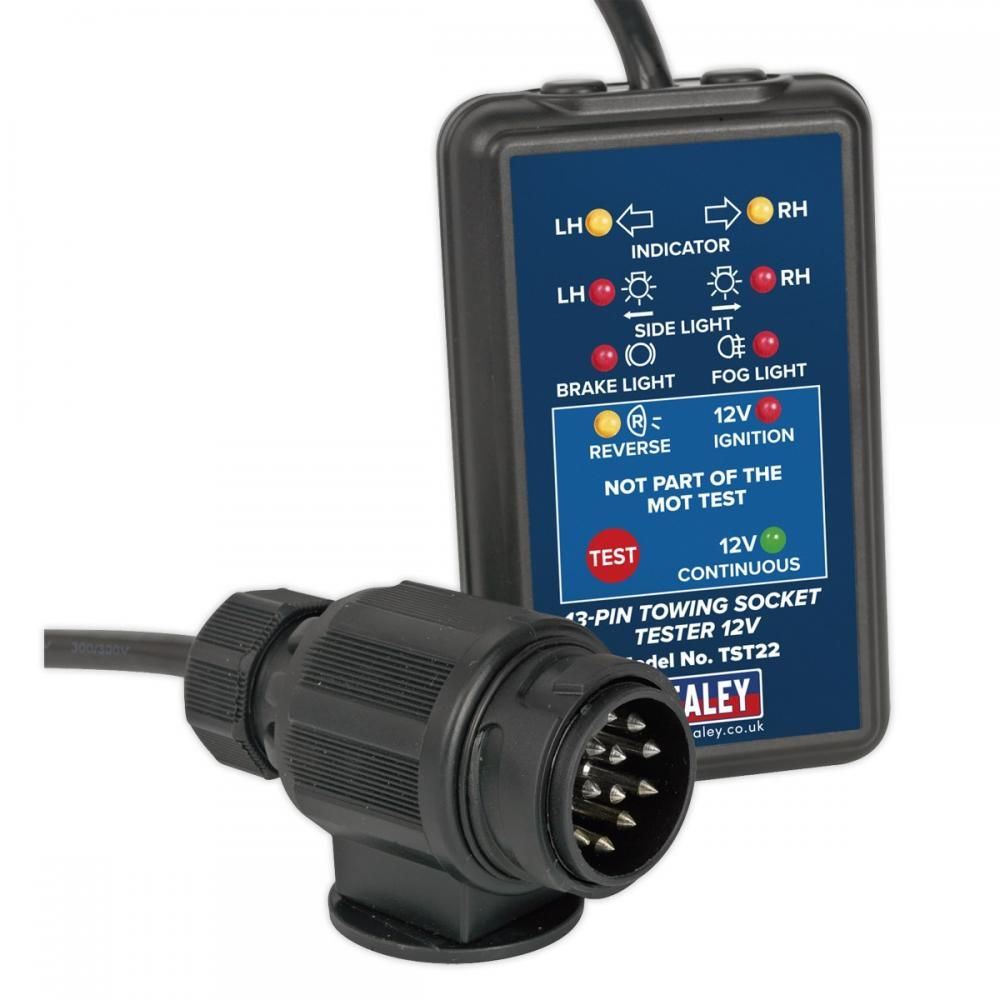 Sealey TST22 12V 13-Pin Towing Socket Tester