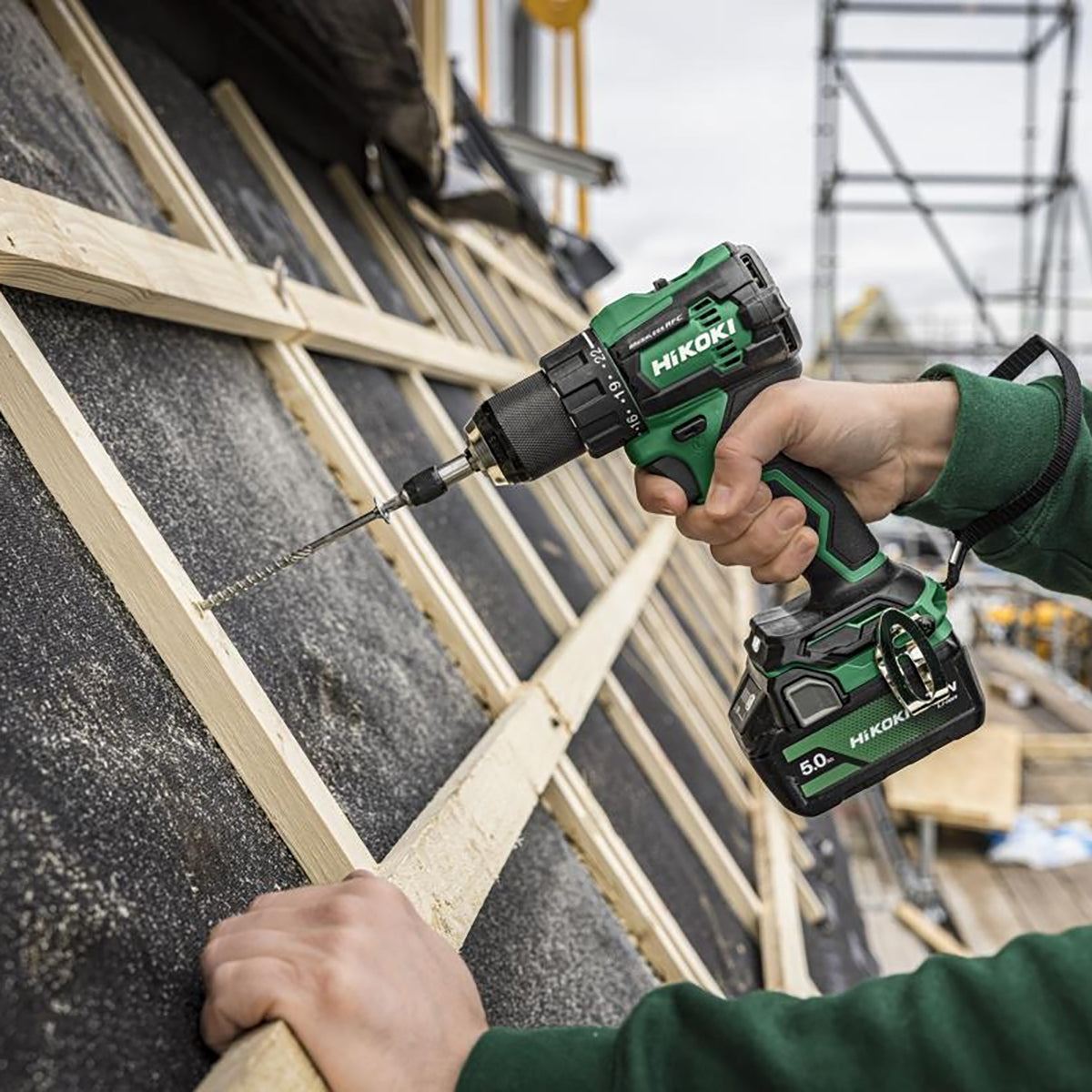 Hikoki DV18DEW2Z 18V Brushless Cordless Combi Drill with 1 x 4.0Ah/8.0Ah Battery Charger & Case