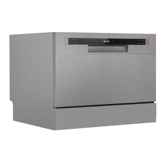 Sealey DH84 Baridi Tabletop Dishwasher 6 Place Settings 6.5L Capacity Silver 230V/1280W