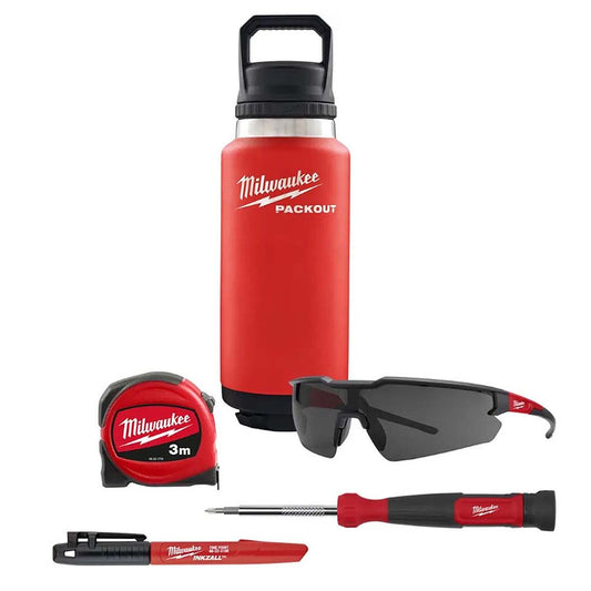 Milwaukee Packout Bottle with Hand Tool Set 5 Pieces 4932499152
