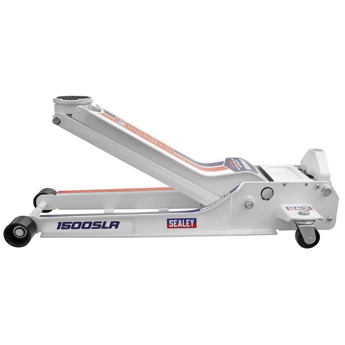 Sealey 1500SLR Trolley Jack 1.5 Tonne Low Profile Rocket Lift