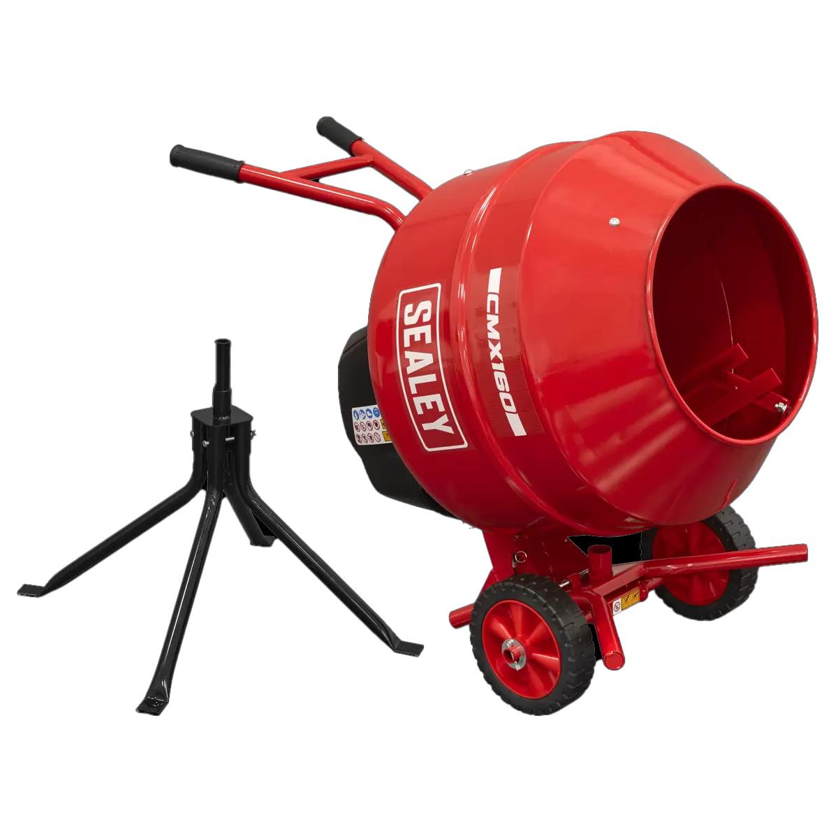 Sealey CMX160 160L Cement Mixer with Stand 230V/650W