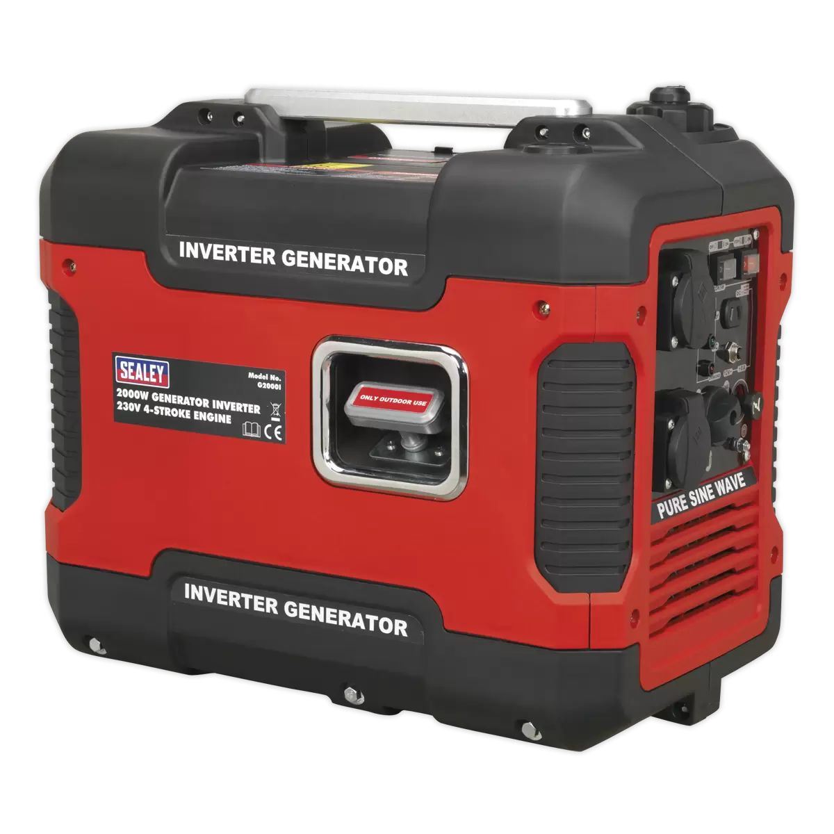 Sealey G2000I Inverter Generator 4-Stroke Engine 230V2000W