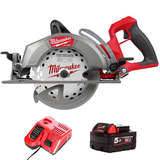 Milwaukee M18FCSRH662-0 M18 FUEL Gen 2 18V Brushless Circular Saw with 1 x 5.0Ah Battery & Charger