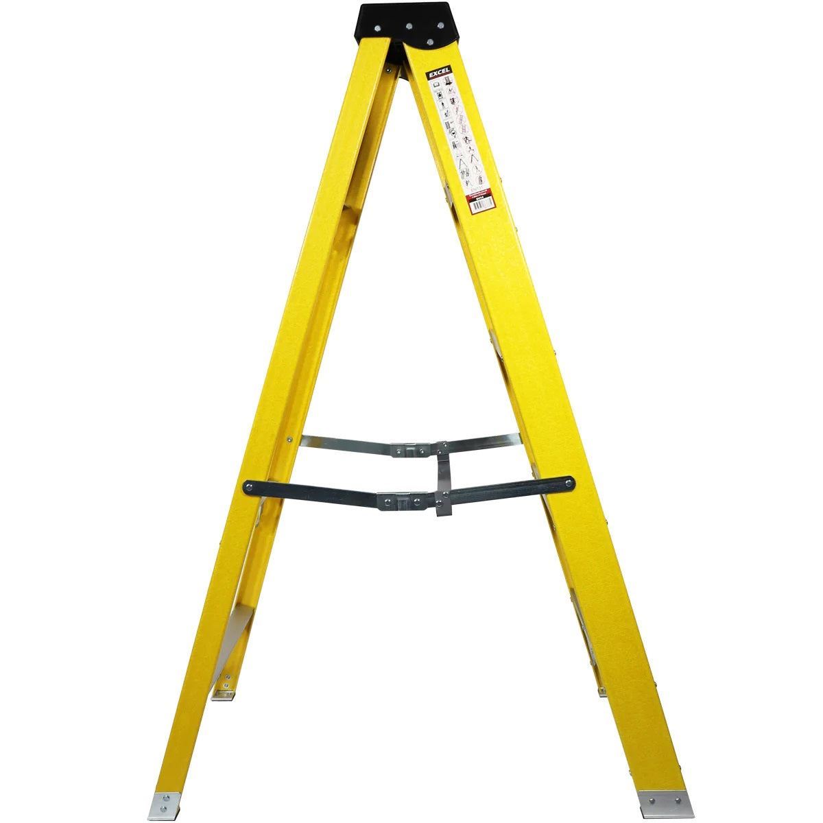 Excel Electricians Fibreglass Step Ladder 4 Tread 1.3m Heavy Duty