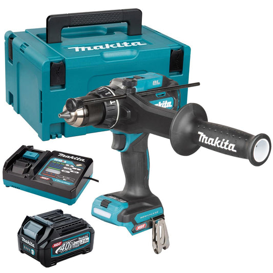 Makita HP003GZ01 40V Max XGT Brushless Combi Drill with 1 x 2.5Ah Battery Charger & Case
