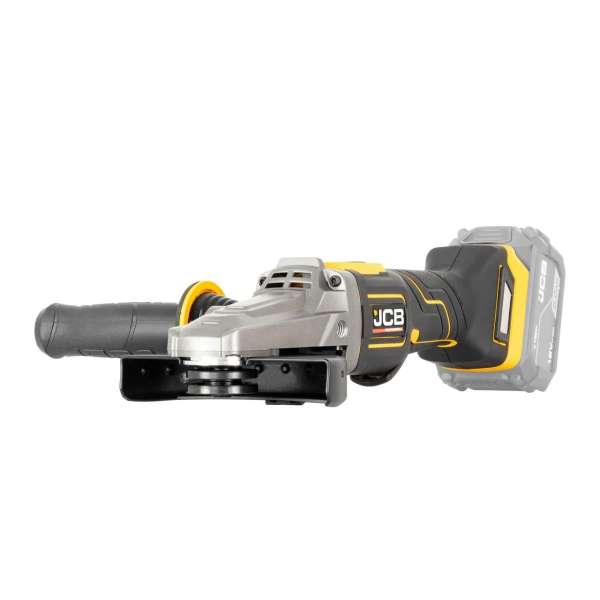 JCB-18PFAG-125 18V Brushless Flat Head Angle Grinder 125mm with Paddle Switch Body Only