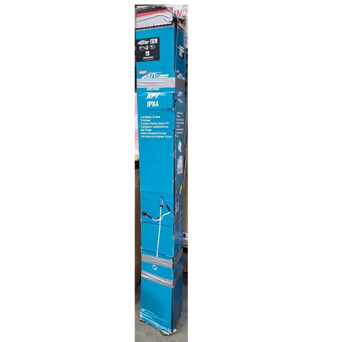 Makita UR002GD201 40V XGT Brushless Brush Cutter 350mm With 2 x 2.5Ah Batteries & Charger Item Condition Damaged Box