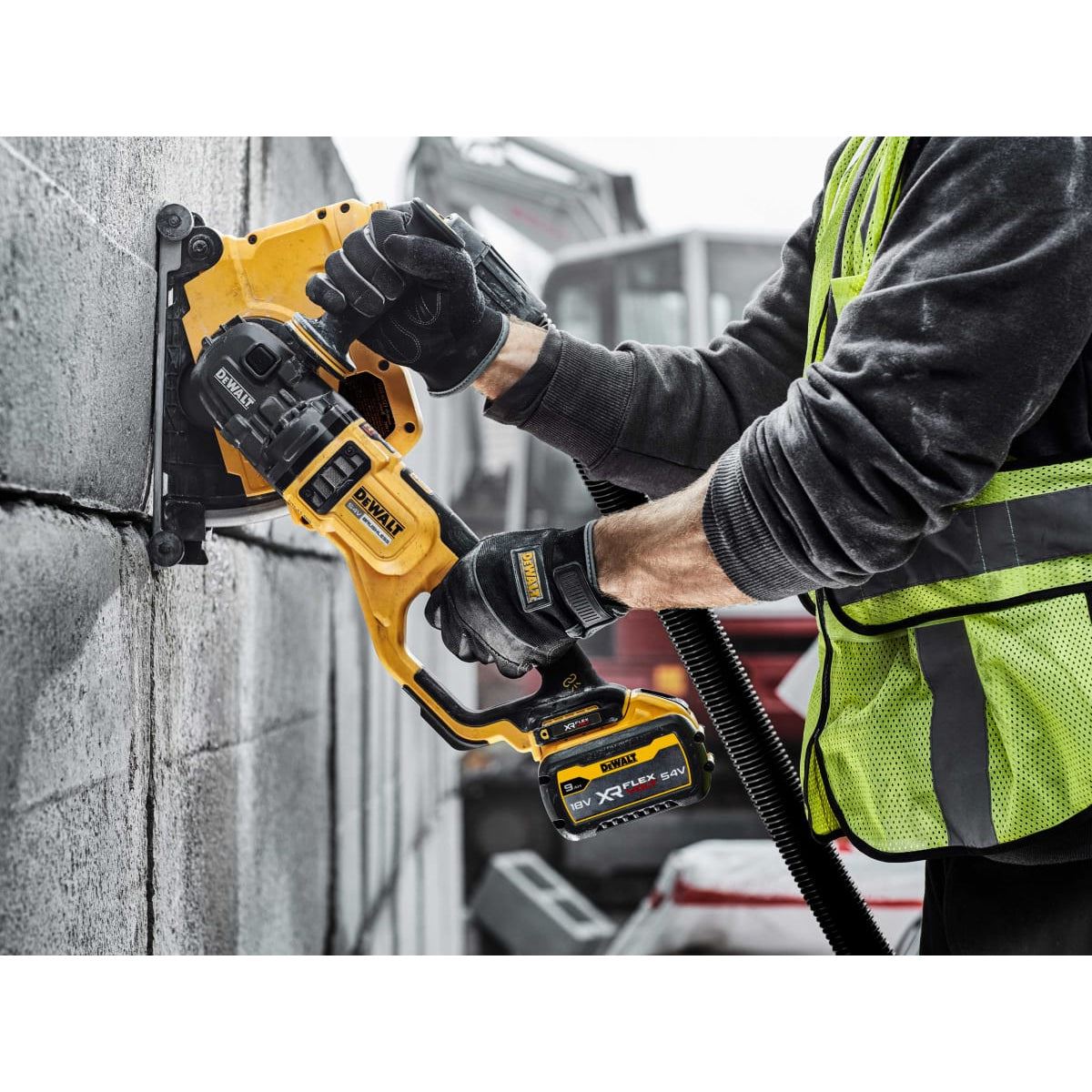 DeWalt DCG460X2 54V Brushless FlexVolt 230mm Angle Grinder with 2 x 9.0/3.0Ah Batteries, Charger & Case