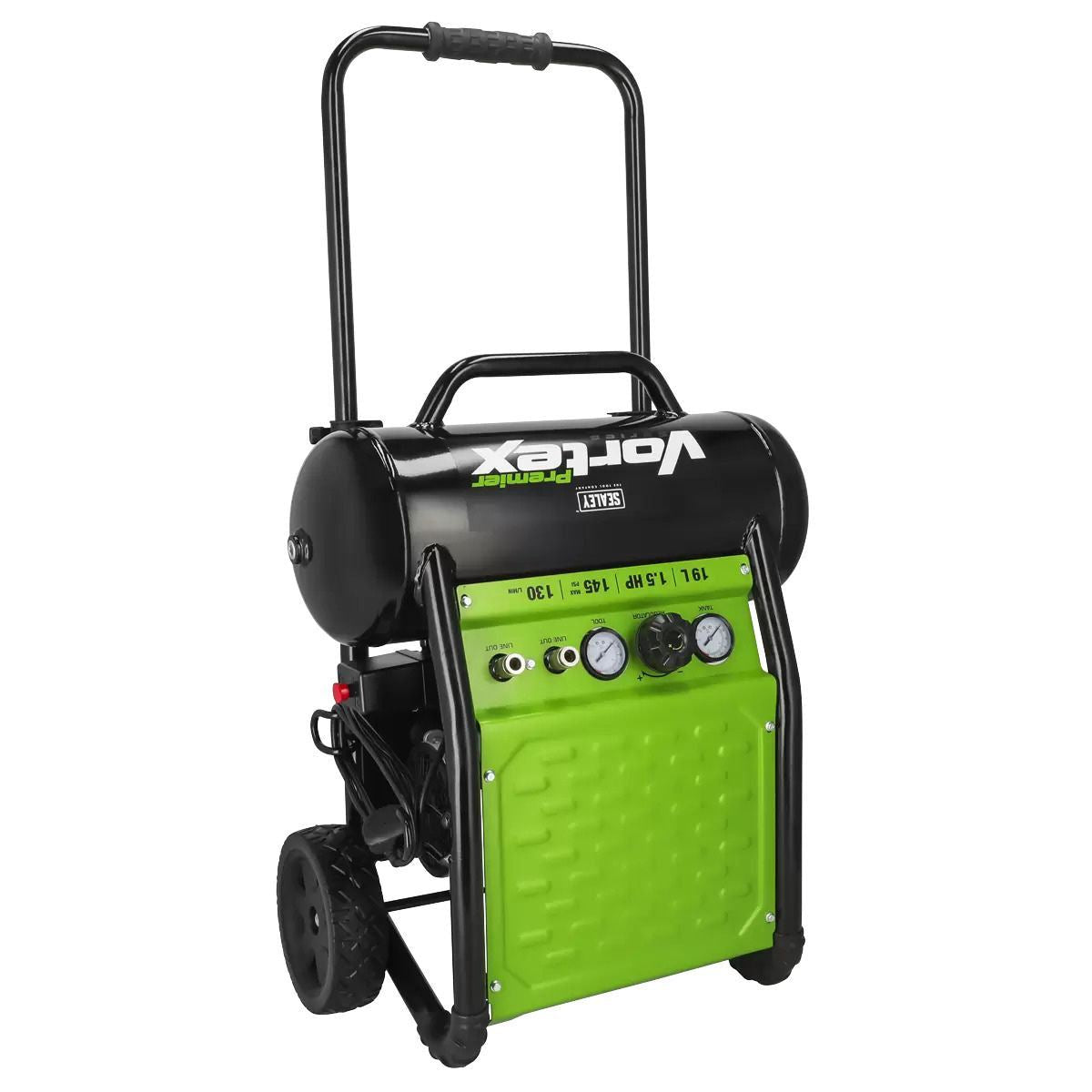Sealey SAC1900 19L Oil-Free Air Compressor 1.5HP Direct Drive for Powerful, Quiet Performance