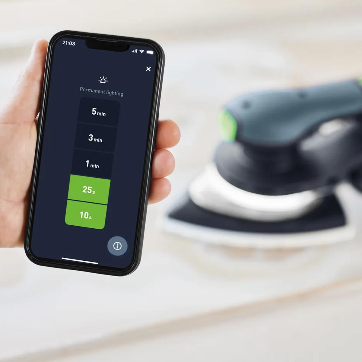 Festool DTSC 200-Basic 18V Brushless Delta Sander 577713 with 1 x 8.0Ah Battery & Charger