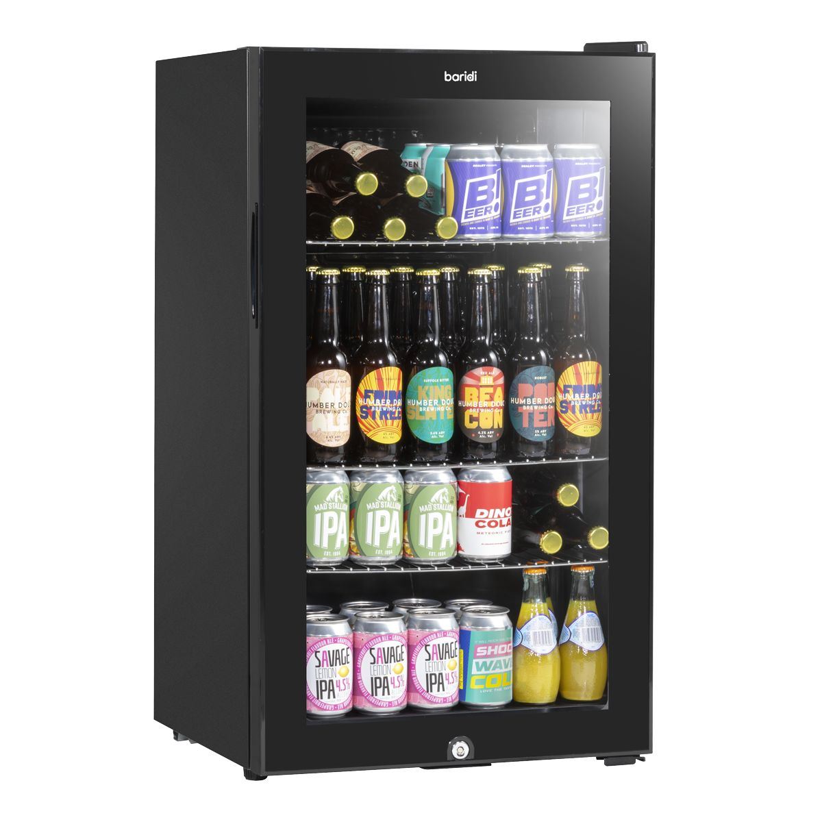 Sealey DH13 Baridi Drinks Fridge 85L Capacity Black 240V/10W