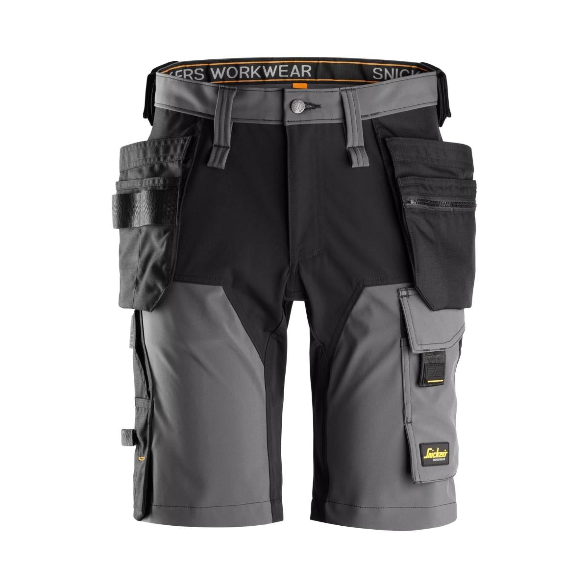 Snickers AllroundWork 4-Way Stretch Shorts with Holster Pockets Steel Grey - 35
