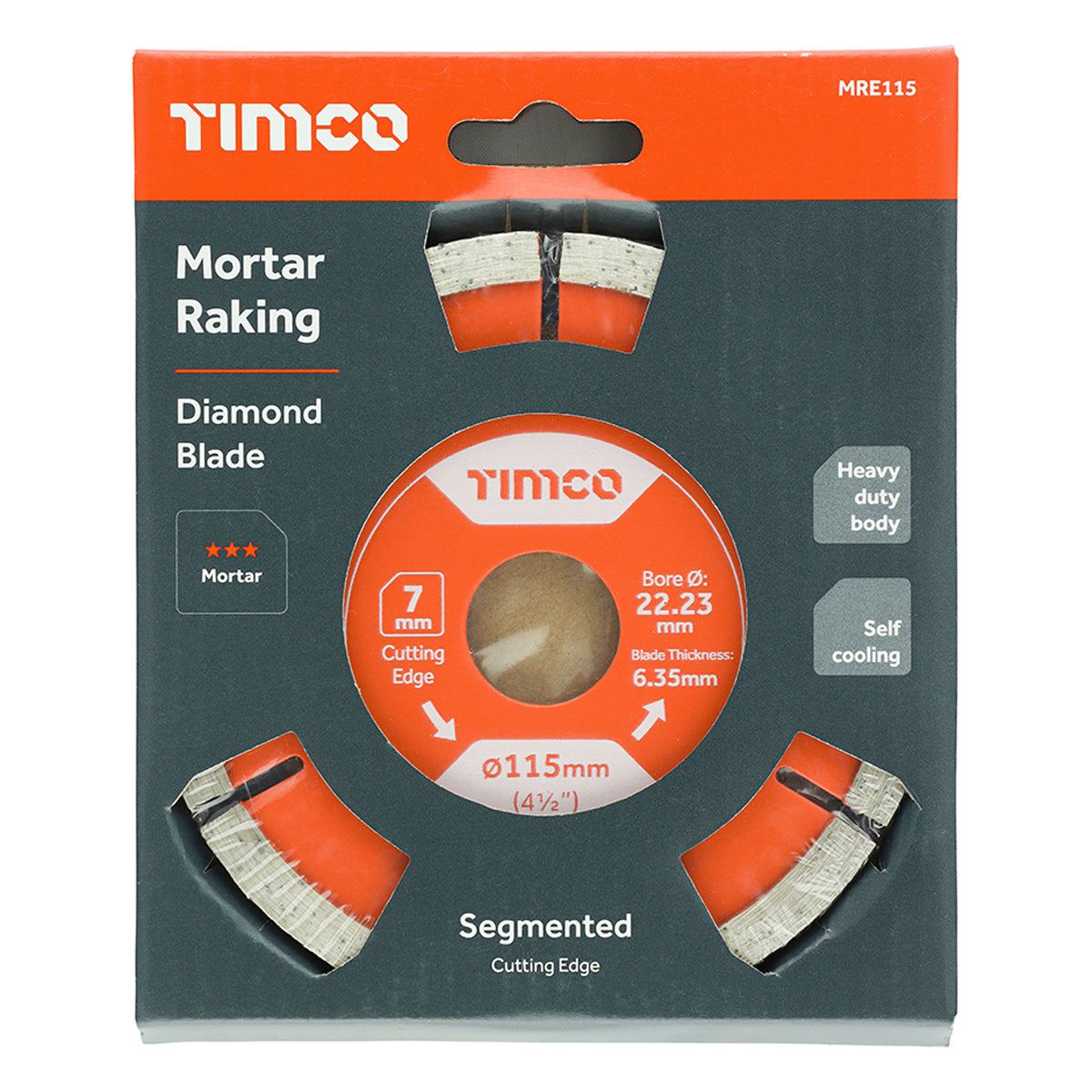 Timco 115mm Segmented Mortar Raking Diamond Blade MRE115
