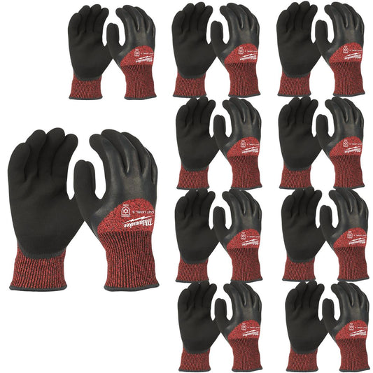 Milwaukee 4932479707 Winter Cut C Gloves Size 7/S Pack of 10