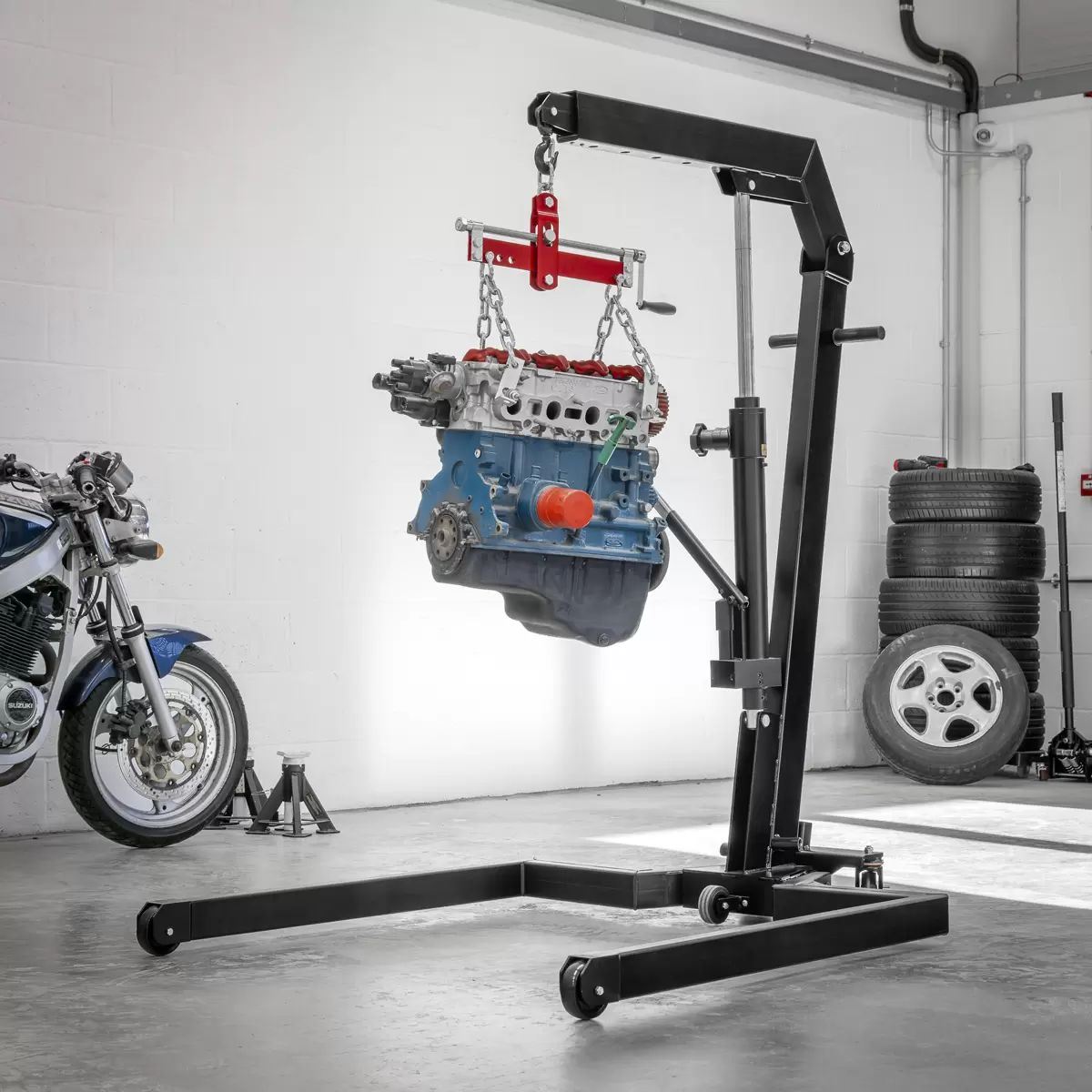 Sealey PFC101S Viking Industrial Engine Crane 1 Tonne