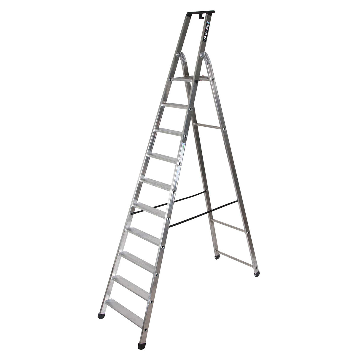 TB Davies 10 Tread Heavy Duty Platform Step Ladder Durable Safe & Reliable 1202-030