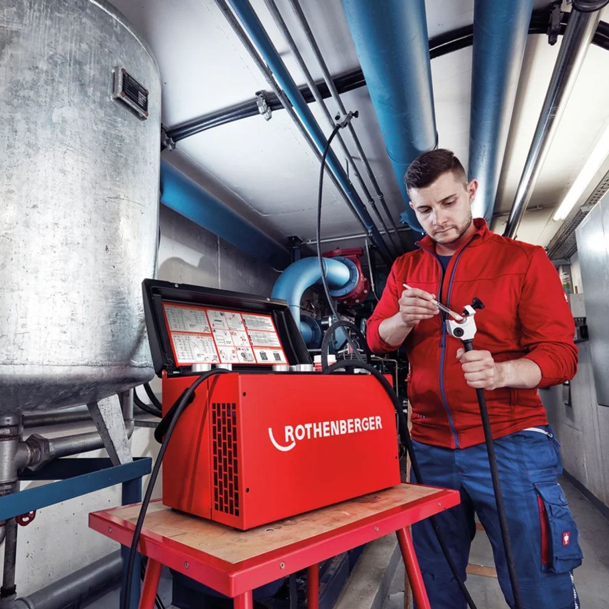 Rothenberger Rofrost II R290 2 Inch + 8 inserts 230V Pipe freezing system for copper, stainless steel 1500004196