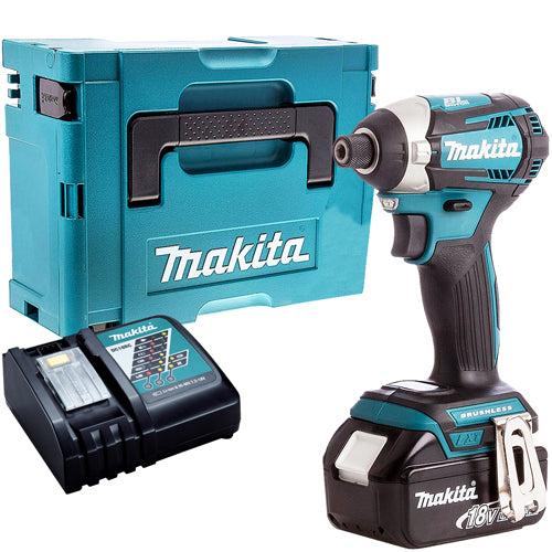 Makita DTD154Z 18V LXT Brushless Impact Driver with 1 x 5.0Ah Battery & Charger in Case