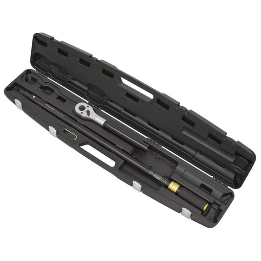 Sealey STW908B Premier Black Torque Wrench Micrometer 3/4"Sq Drive Calibrated 200-1000Nm