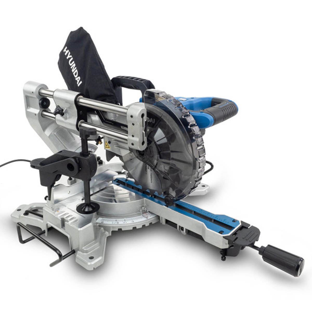 Hyundai HYMS1500E Mitre Saw with 210mm Blade 230V/1500W Crosscut Saw for Precision Cutting