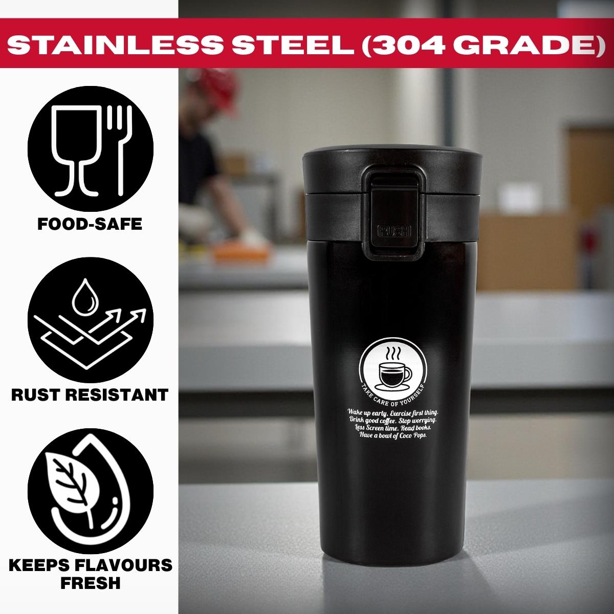 Tools4Trade Stainless Steel Thermal Coffee Mug (360ml)