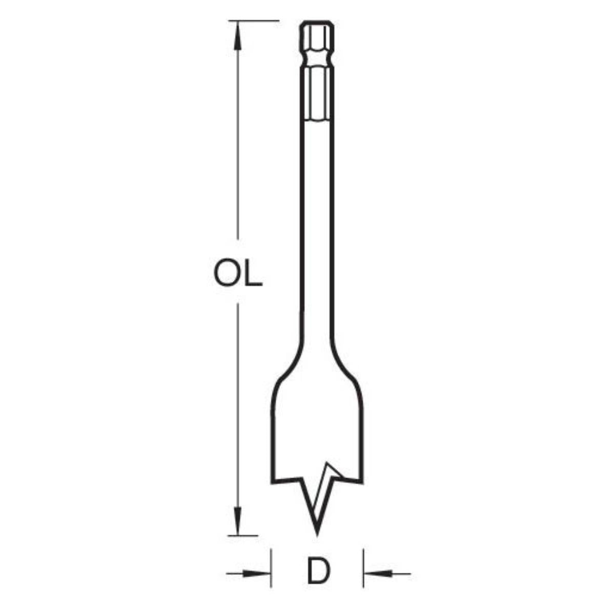 Trend SNAP/FB/16 Snappy Flat Bit 16mm