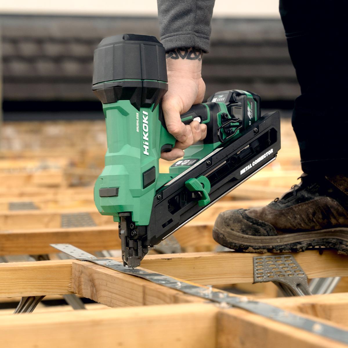 Hikoki NR1838DKAW9Z 18V Brushless 38mm Metal Connector Nailer Body Only Item Condition Used