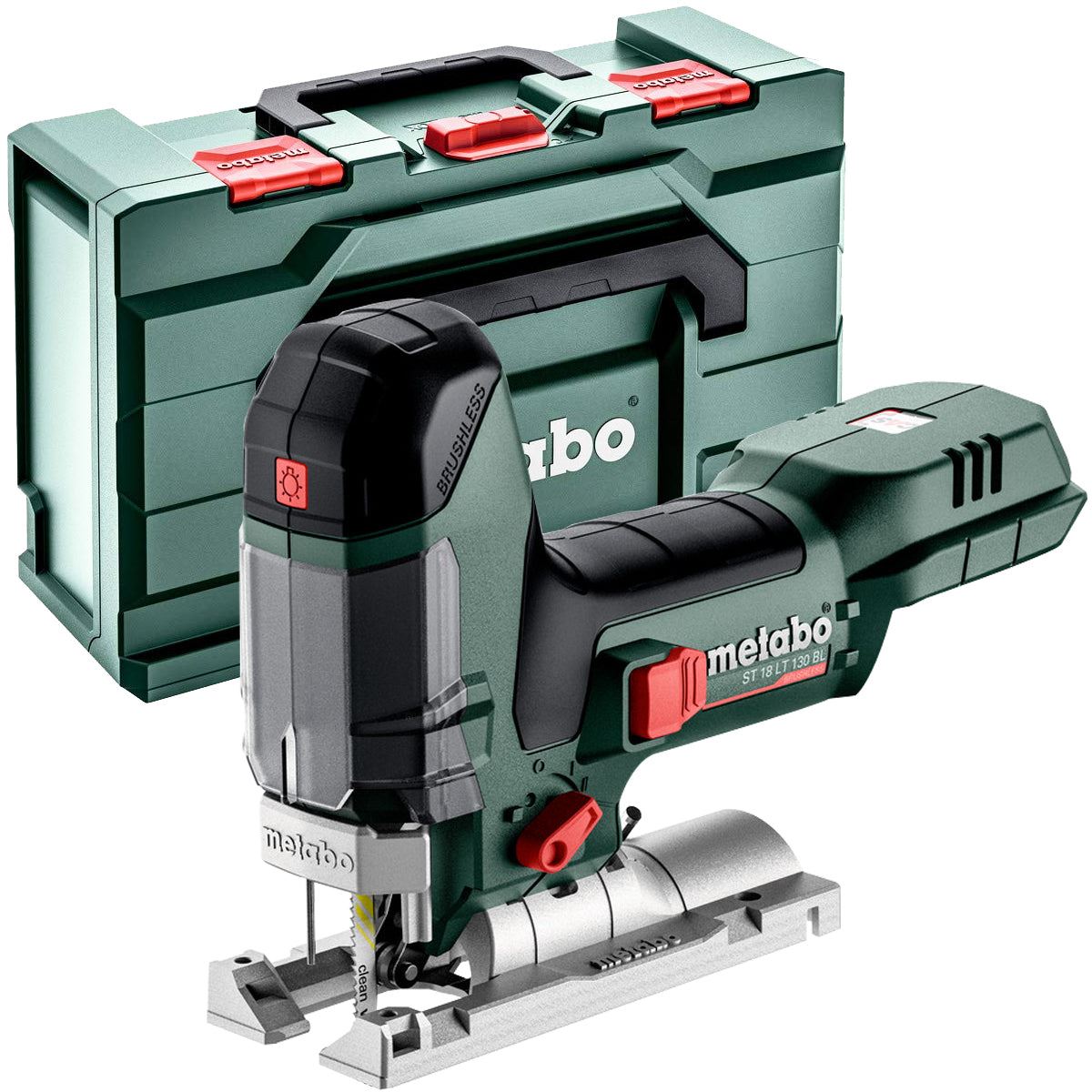 Metabo ST 18 LT 130 BL 18V Brushless Jigsaw with 1 x 4.0Ah Battery Charger & Metabox