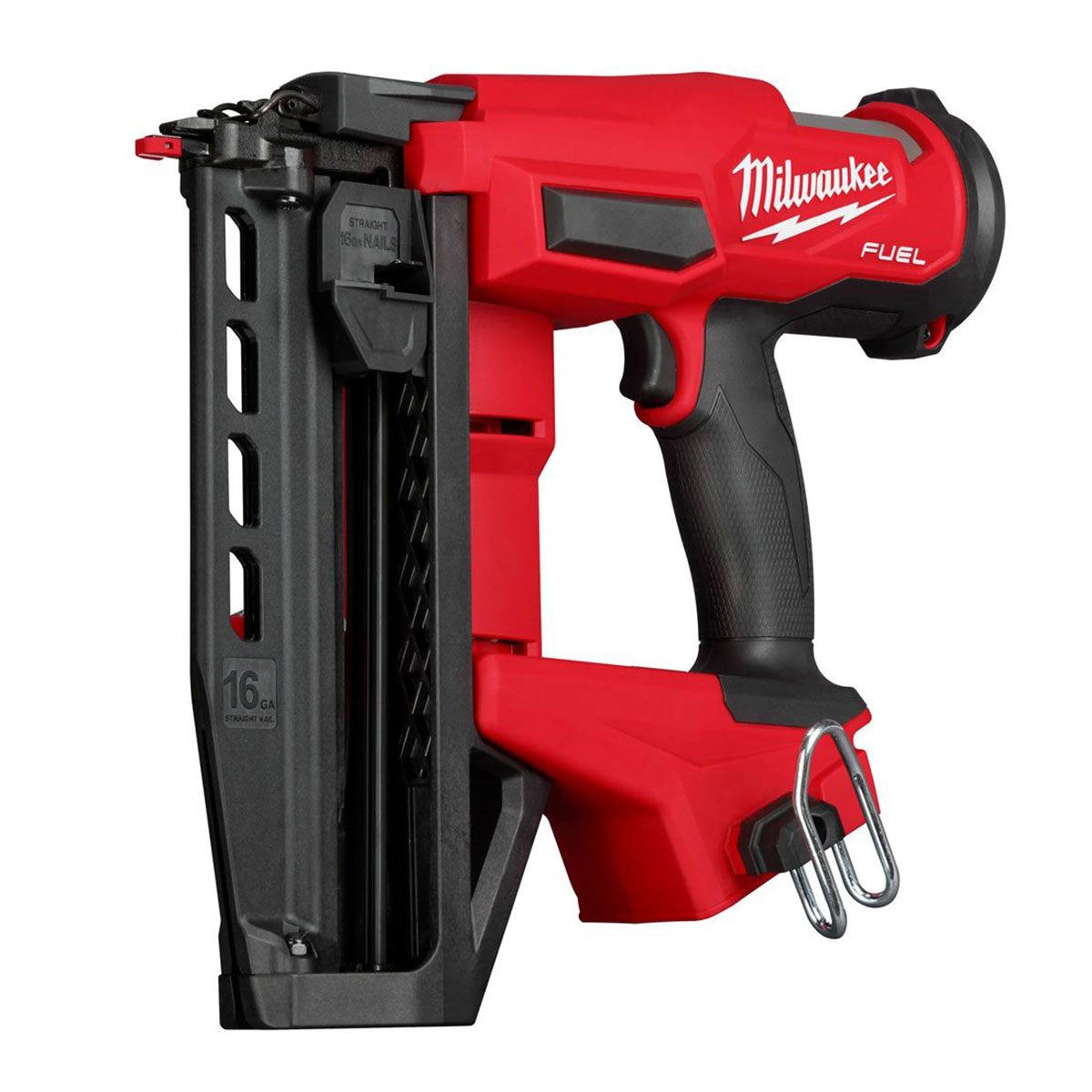 Milwaukee M18FN16GS-0X 18V Fuel Brushless 16G Straight Finish Nailer with 1 x 5.5Ah Battery Charger & Case