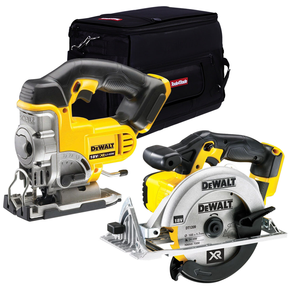 DeWalt 18V Cordless Jigsaw & Circular Saw with 20