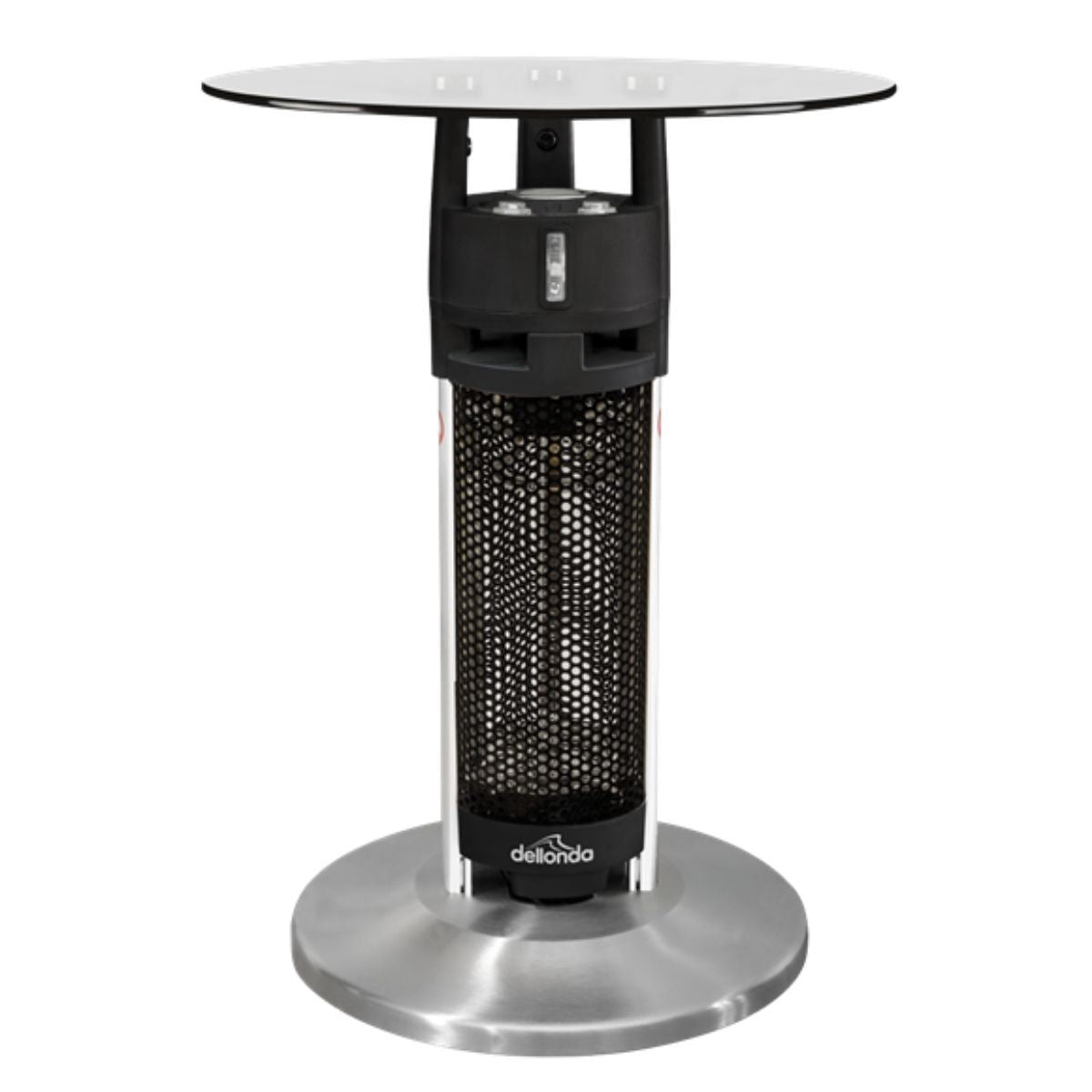 Sealey DG62 Dellonda Bistro Table with 1200W Heater Black/Stainless Steel
