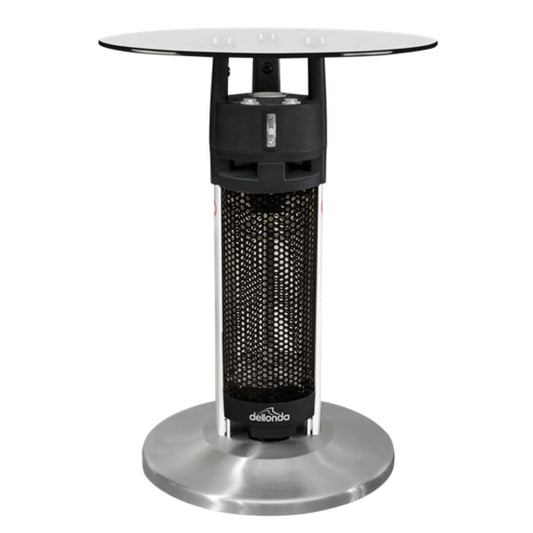 Sealey DG62 Dellonda Bistro Table with 1200W Heater Black/Stainless Steel