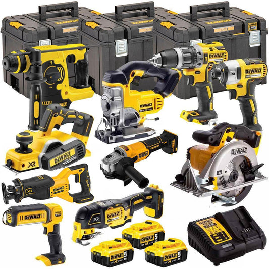 Dewalt DEWT4T10P4 18V 3 x 5.0Ah Batteries XR Li-Ion 10 Piece TStak Tool Storage