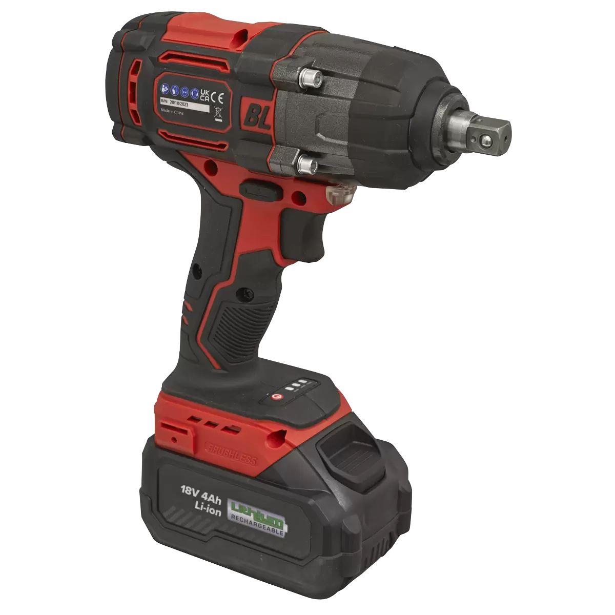 Sealey CP650LI 18V Cordless Brushless Impact Wrench 1/2