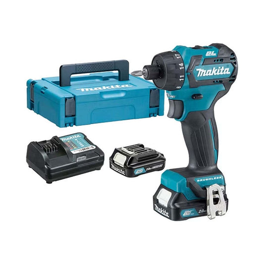 Makita DF032DSAJ 12V max CXT Drill Driver With 2 x 2.0Ah Batteries, Charger & Case