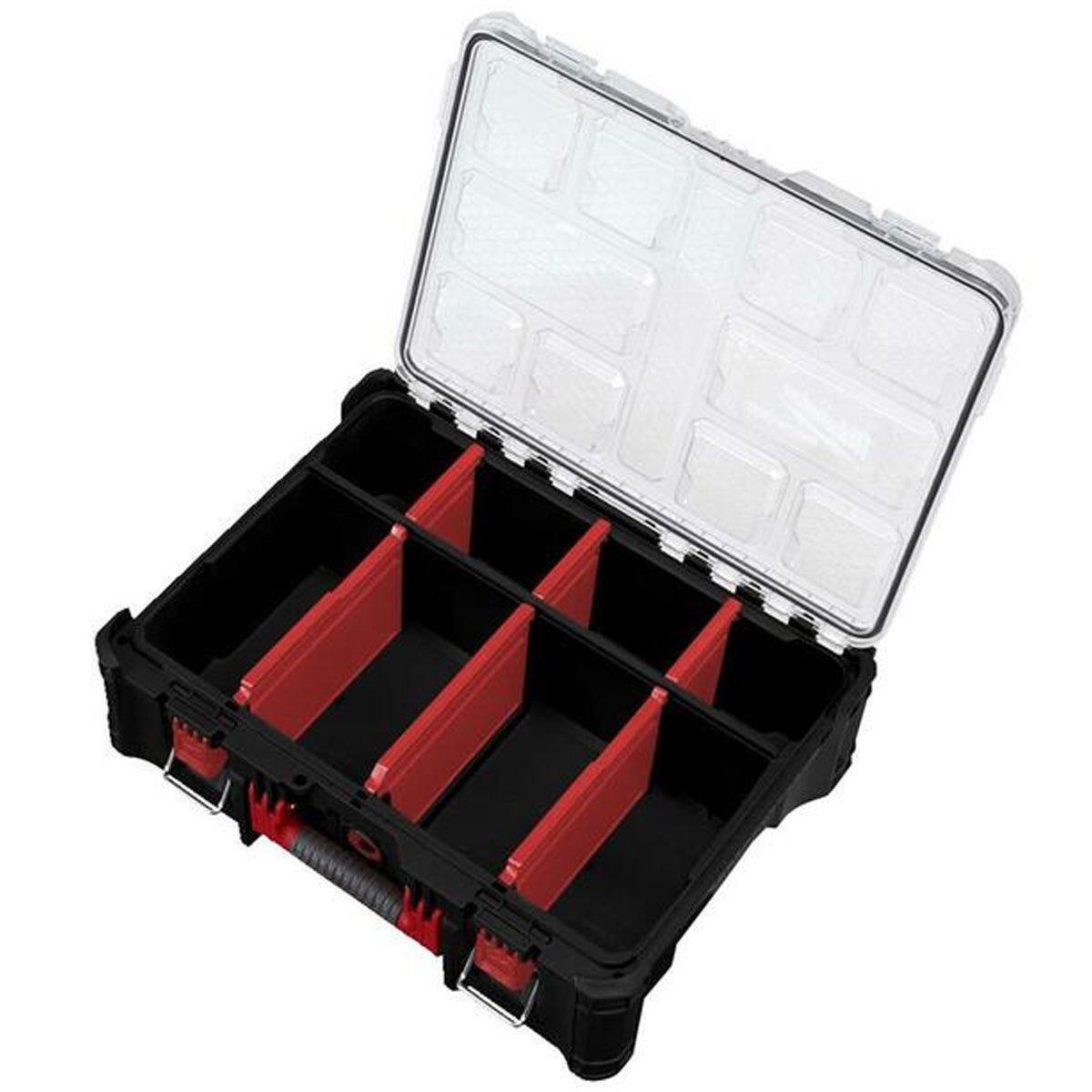 Milwaukee Packout Deep Organiser With Compact Organiser & Slim Case